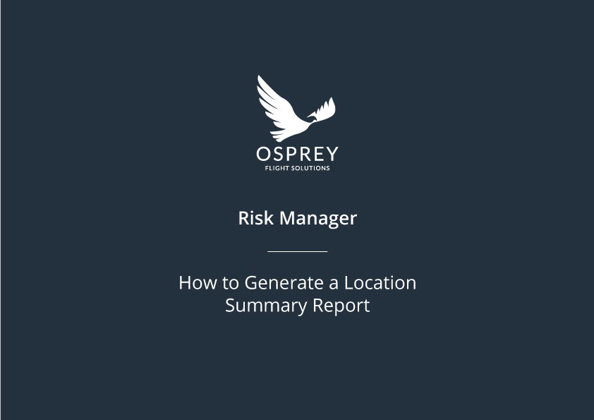 How to Generate a Location Summary Report