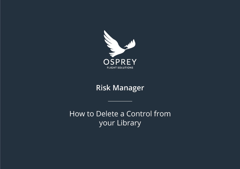 How to Delete a Control from your Library