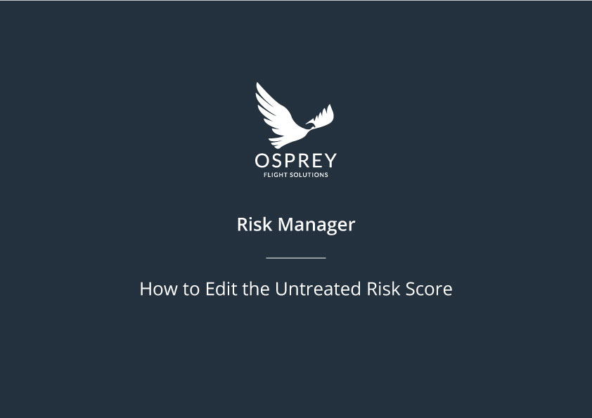 How to Edit the Untreated Risk Score